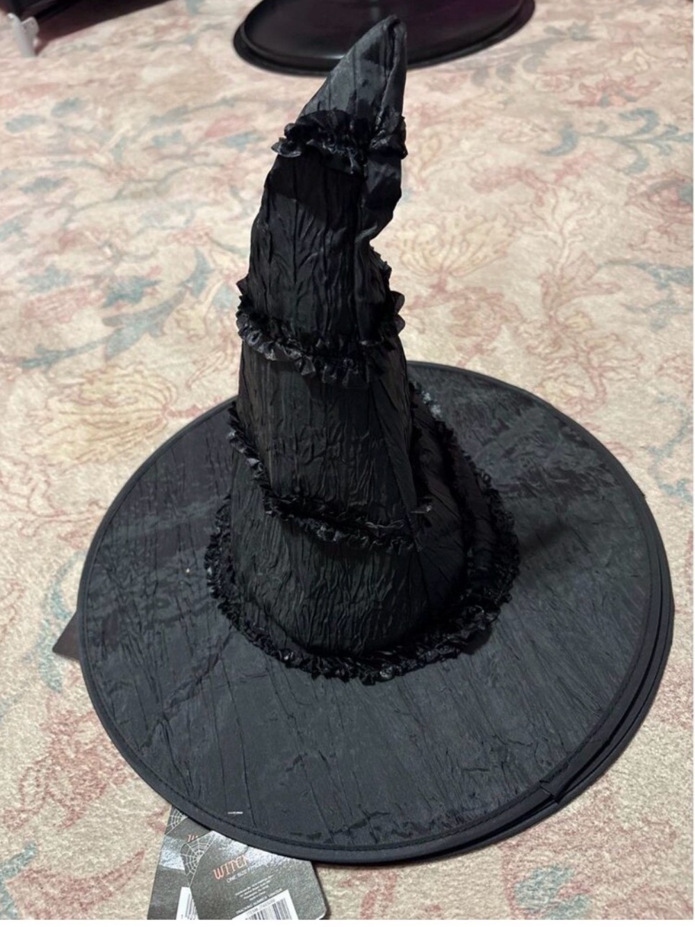 Classic Black Witch Hat - Decorative Halloween Accessory